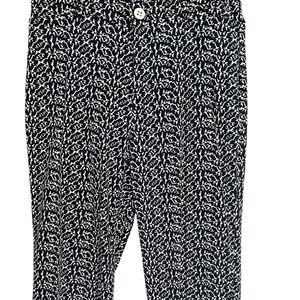 Windridge Cheryl Nash Black and White Patterned Capris